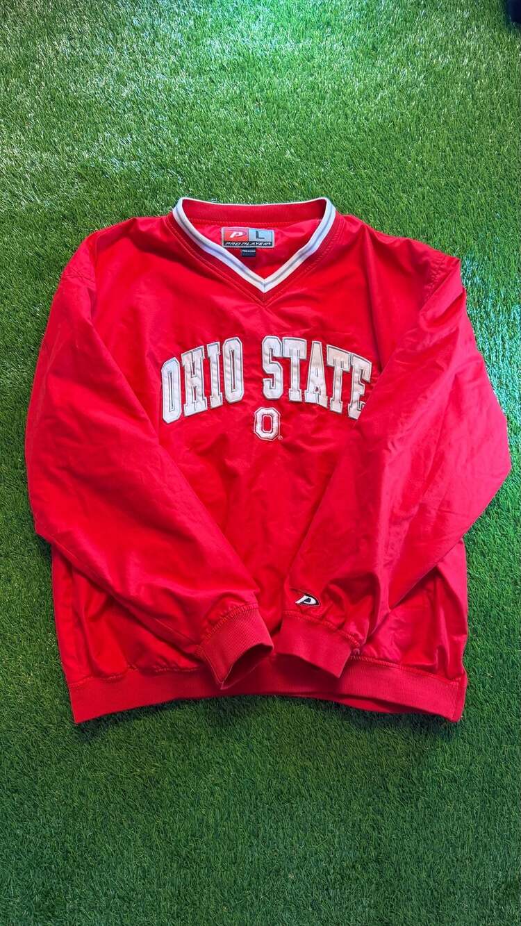 Pro Player Ohio State Buckeyes Jacket Size L Red College Football